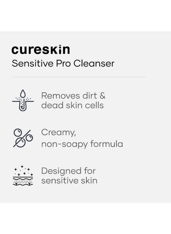 Cureskin Sensitive Pro Cleanser with Tucuma Butter & Apple Extracts for Sensitive Skin Face Wash, 100 ml (Pack of 1) - Image 4
